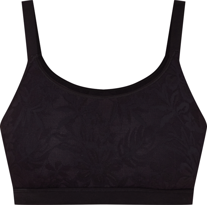 Women's Breathe Lace-Overlay Bralette Dfcmbr