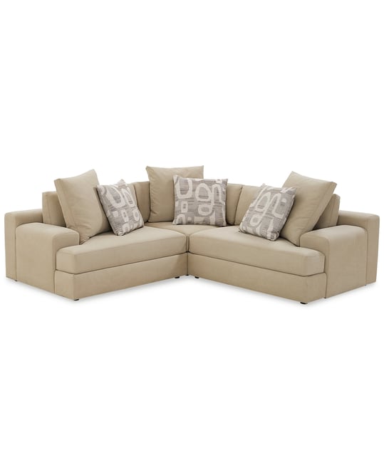 Klarke 3-Pc. L Sectional, Exclusively at Macy's
