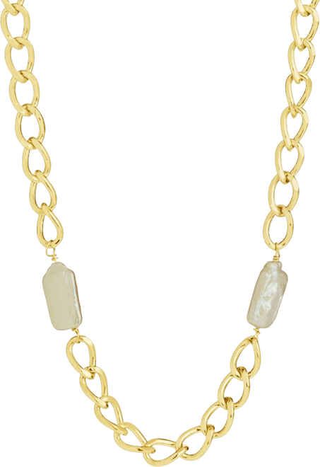 Women's Imitation Pearl Chain Necklace