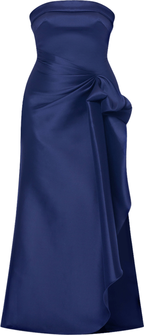 Women's Gathered Strapless Gown