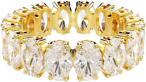 Matrix Gold-Tone Plated Oval Cut Ring