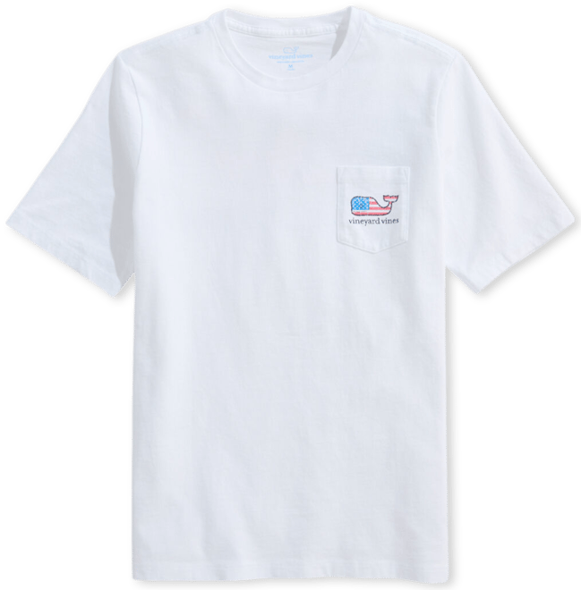 Boys' Flag Whale Short-Sleeve Pocket Tee