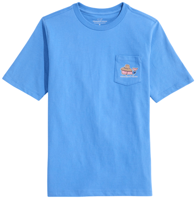 Boys' Beach Whale Short-Sleeve Pocket Tee