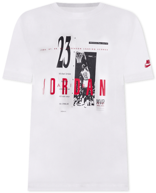 80s ジョーダン　tシャツ Air Jordan Off Noir Jordan Statement 1985 T-Shirt – Puffer Reds