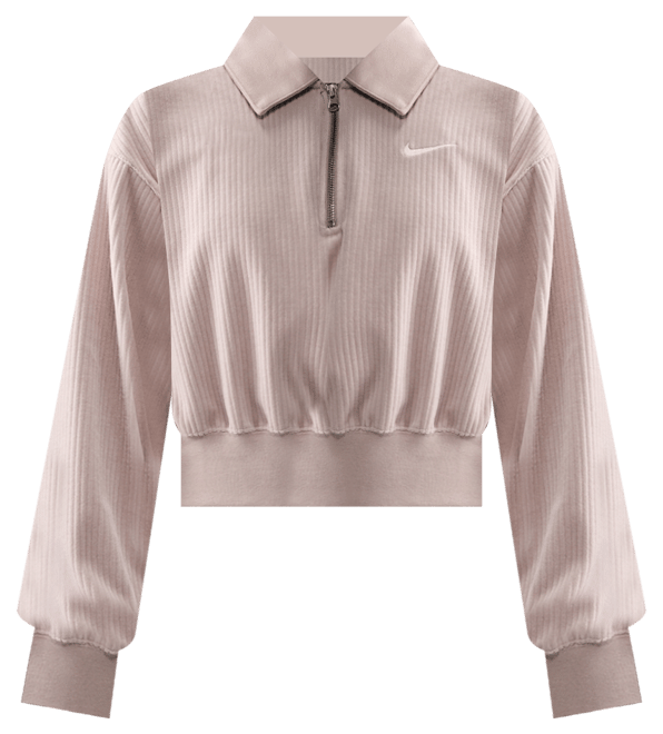 Nike Sportswear Women's Velour Cropped 1/4-Zip Top