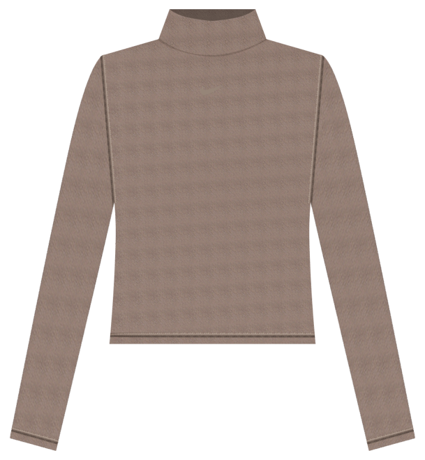 Nike Sportswear Essential Women's Ribbed Mock-Neck Long-Sleeve Top