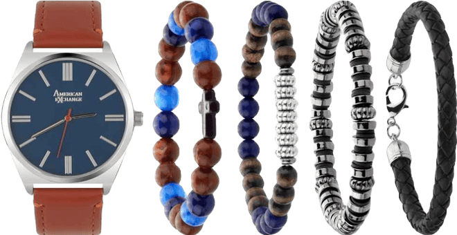 Men's Quartz Brown Polyurethane Strap Watch 42mm