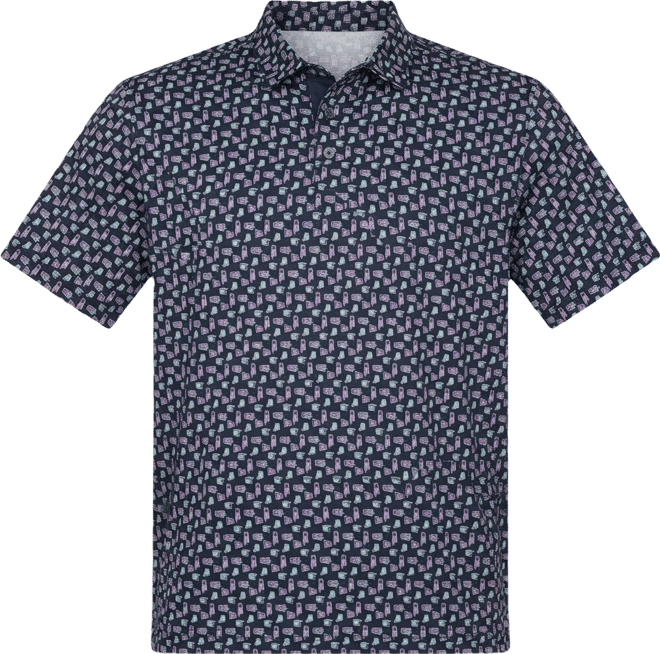 Men's Refreshments Short Sleeve Printed Polo Shirt