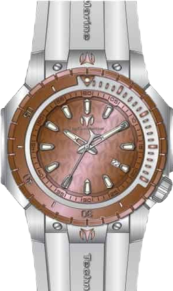 's Men's Tm-224005 Manta Sea Quartz 3 Hand Rose Gold Dial Watch