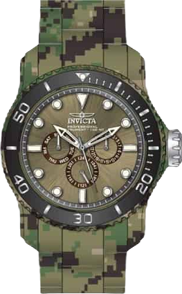 Men's 47855 Pro Diver Quartz Chronograph Brown, Grey, Khaki Dial Watch