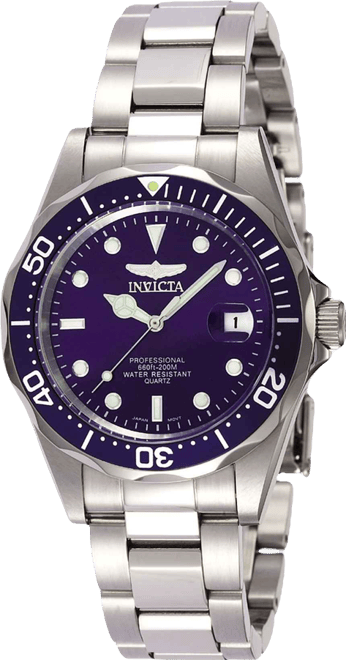 Men's 9204 Pro Diver Quartz 3 Hand Blue Dial Watch