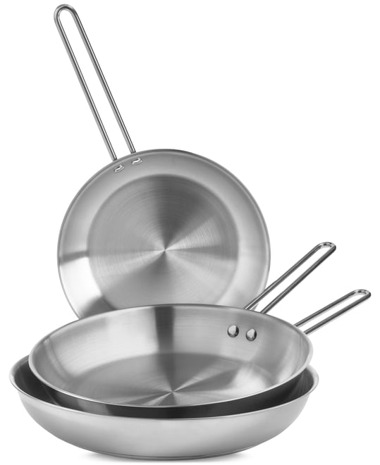 Stainless Steel Frypans, Set of 3, Exclusively at Macy's