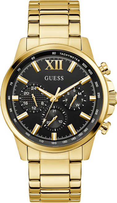 Men's Multi-Function Gold Tone Stainless Steel Watch, 44mm