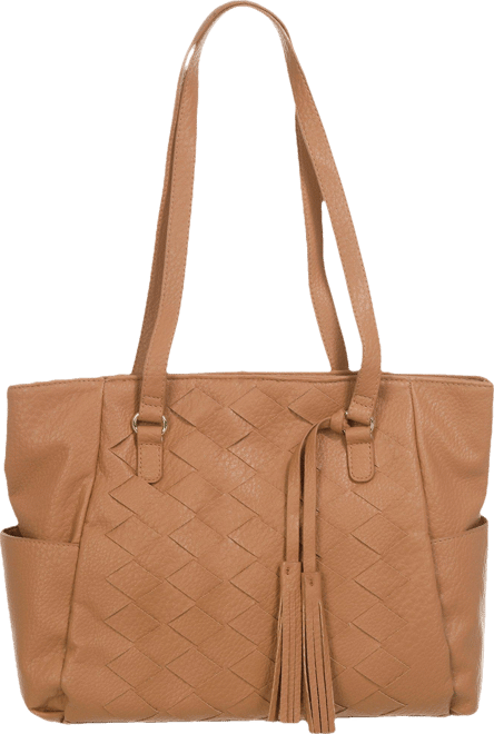 Bueno Woven Panel Tote Bag
