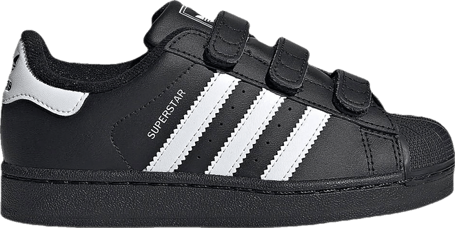 adidas Kids' Preschool Superstar II Shoes, Size 12, Black/White