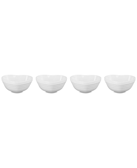 Stoneware Heart Mini Bowls, Set of 4