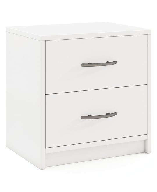 2-Drawer Nightstand with Storage for Bedroom or Living Room, Compact Side Table