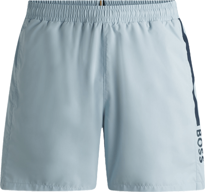 Boss by  Men's Logo Print Swim Shorts