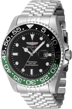 Men's 48387 Pro Diver Quartz 3 Hand Black Dial Watch