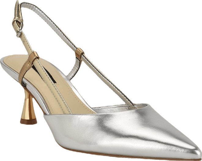 Women's Rhonda Kitten Heel Slingback Pumps