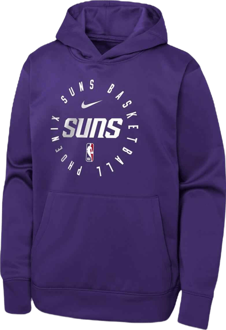 Youth Purple Phoenix Suns Performance Practice Spotlight Pullover Hoodie