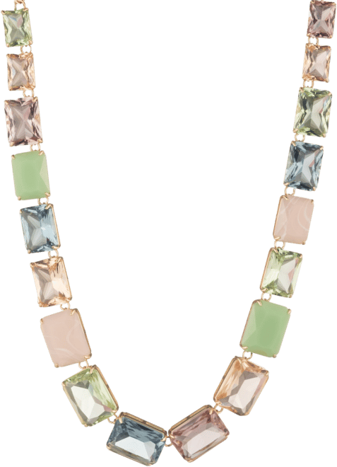Lauren Ralph Lauren Gold-Tone Multi Stone Collar Necklace