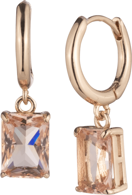ピアス RALPH LAUREN Gold Tone Stone Huggie Drop Earrings Lauren Ralph Lauren Gold-Tone Stone Drop Huggie Hoop