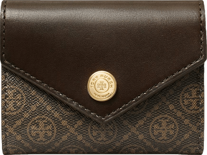 【関税&送料込】Tory Burch T-Monogram Coated Canvas Wallet T Monogram Coated Canvas Envelope Crossbody: Women's