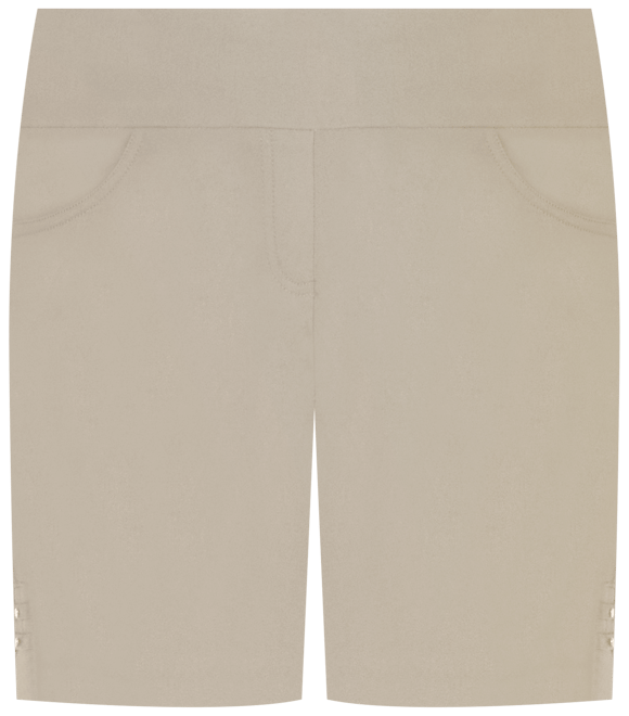 Hearts of Palm Petite Solid Tech Stretch Shorts
