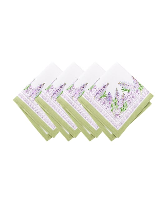 Lilac Garden Floral Dinner Napkins, 17" X 17"