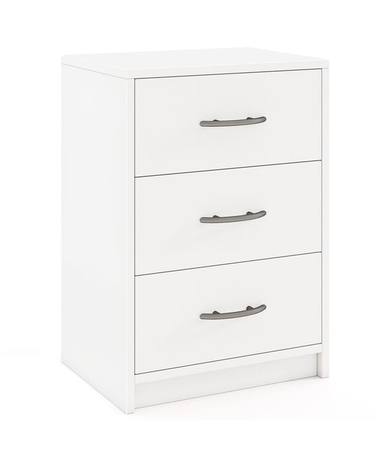 3-Drawer Nightstand with Storage for Bedroom or Living Room, Compact Design