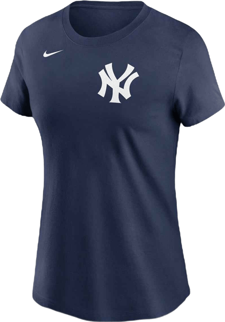 Women's  Navy New York Yankees Wordmark T-shirt