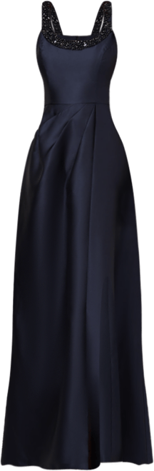 Women's Embellished-Neck Sleeveless Gown