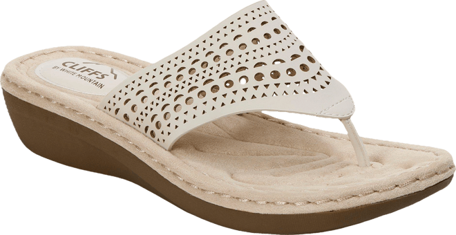 White Mountain Womens Compact Sandals