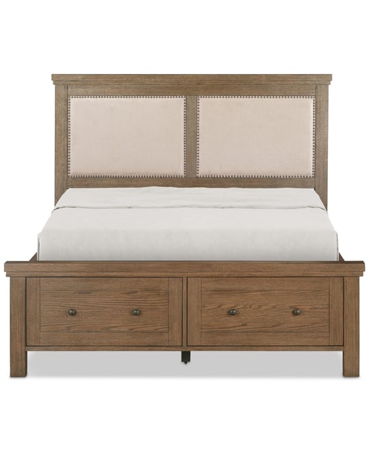 Alverton Queen Upholstered Storage Bed, Created for Macy's