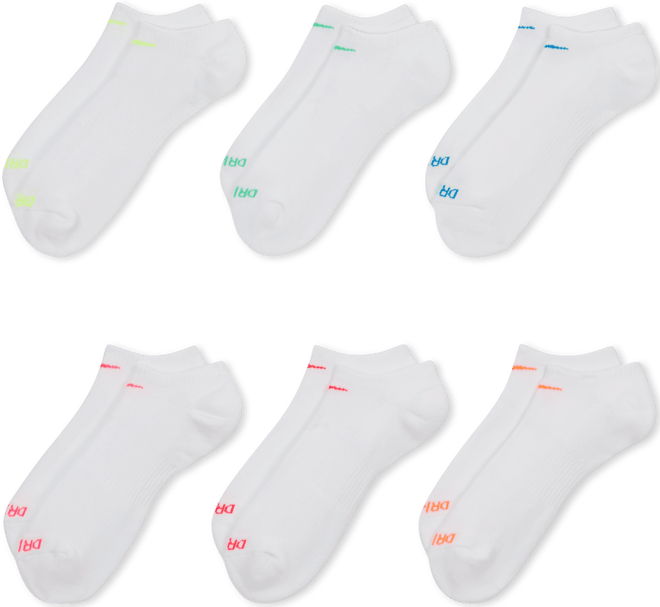 Nike Everyday Plus Cushioned Training No-Show Socks (6 Pairs)