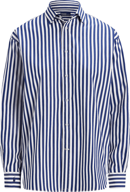 Women's Relaxed-Fit Striped Cotton Shirt