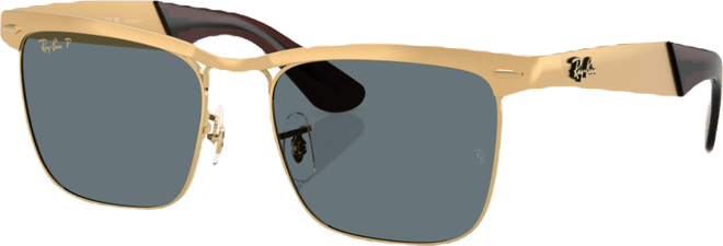 Ray-Ban Unisex Wayfarer Deluxe Polarized Sunglasses, RB3875 - Macy's