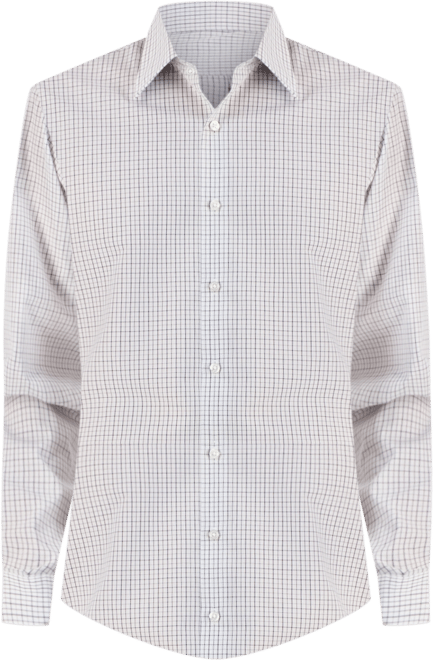 Men's Long Sleeve Button-Front Micro Check Dress Shirt, Exclusively at Macy's