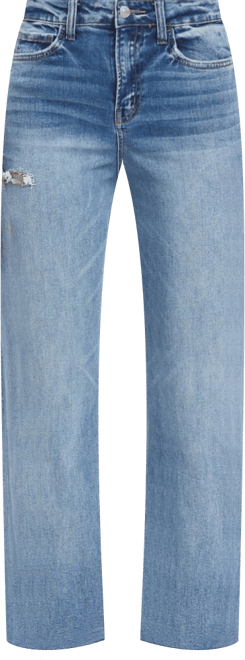 Women's High Rise Crop Straight Jeans
