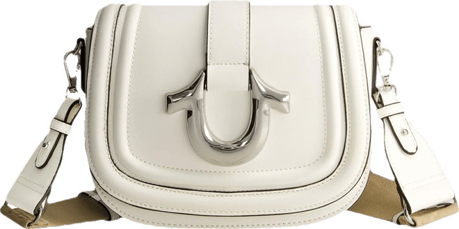 Saddle Bag with Gold Hardware