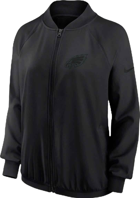 Women's Black Philadelphia Eagles Raglan Full-Zip Jacket