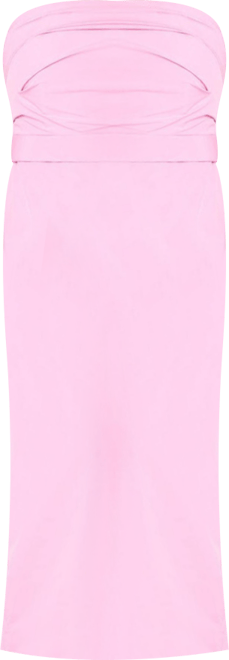 Women's Plus Size Pleated Bodice Bow Detail Dress