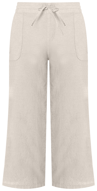 Liz Claiborne Womens Mid Rise Wide Leg Pull-On Pant