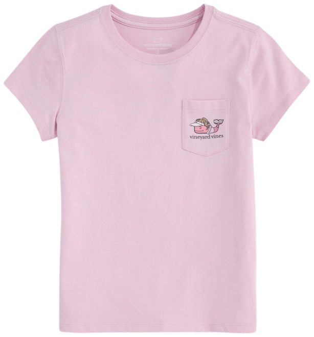 Girls' Golf Whale Short-Sleeve Pocket Tee