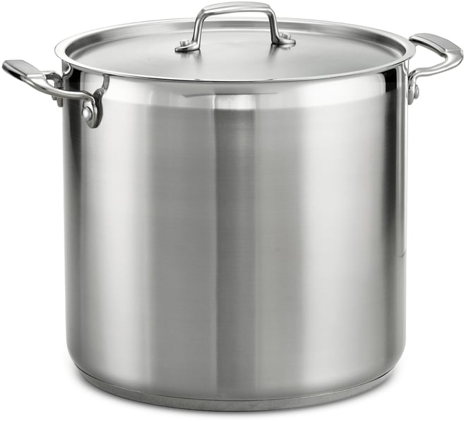 Tri-Ply Clad Stainless Steel 20-Qt. Covered Stock Pot