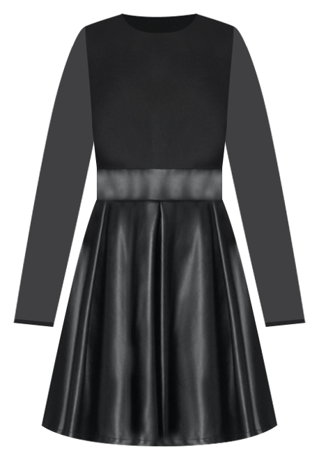 chinese dress ladies Bebe Women's Faux Leather Skirt Dress main image 0