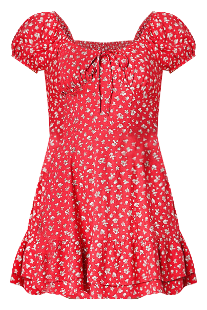 Arizona Womens Short Sleeve Floral Fit + Flare Dress Juniors