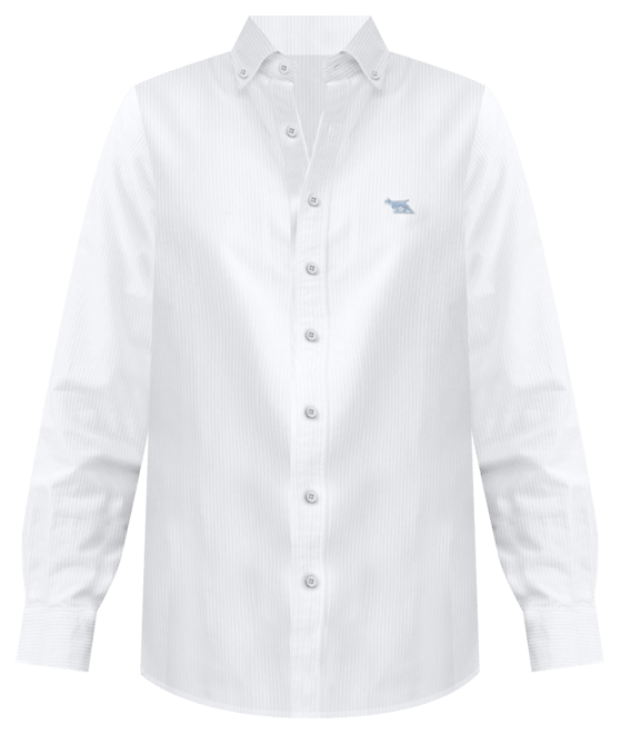 Men's Gunn Oxford Stripe Long Sleeve Sports Fit Shirt