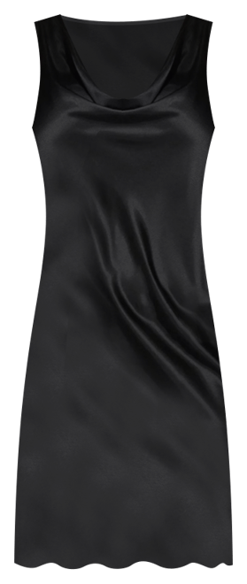 Women's Drape Front Sleeveless Satin Midi Dress